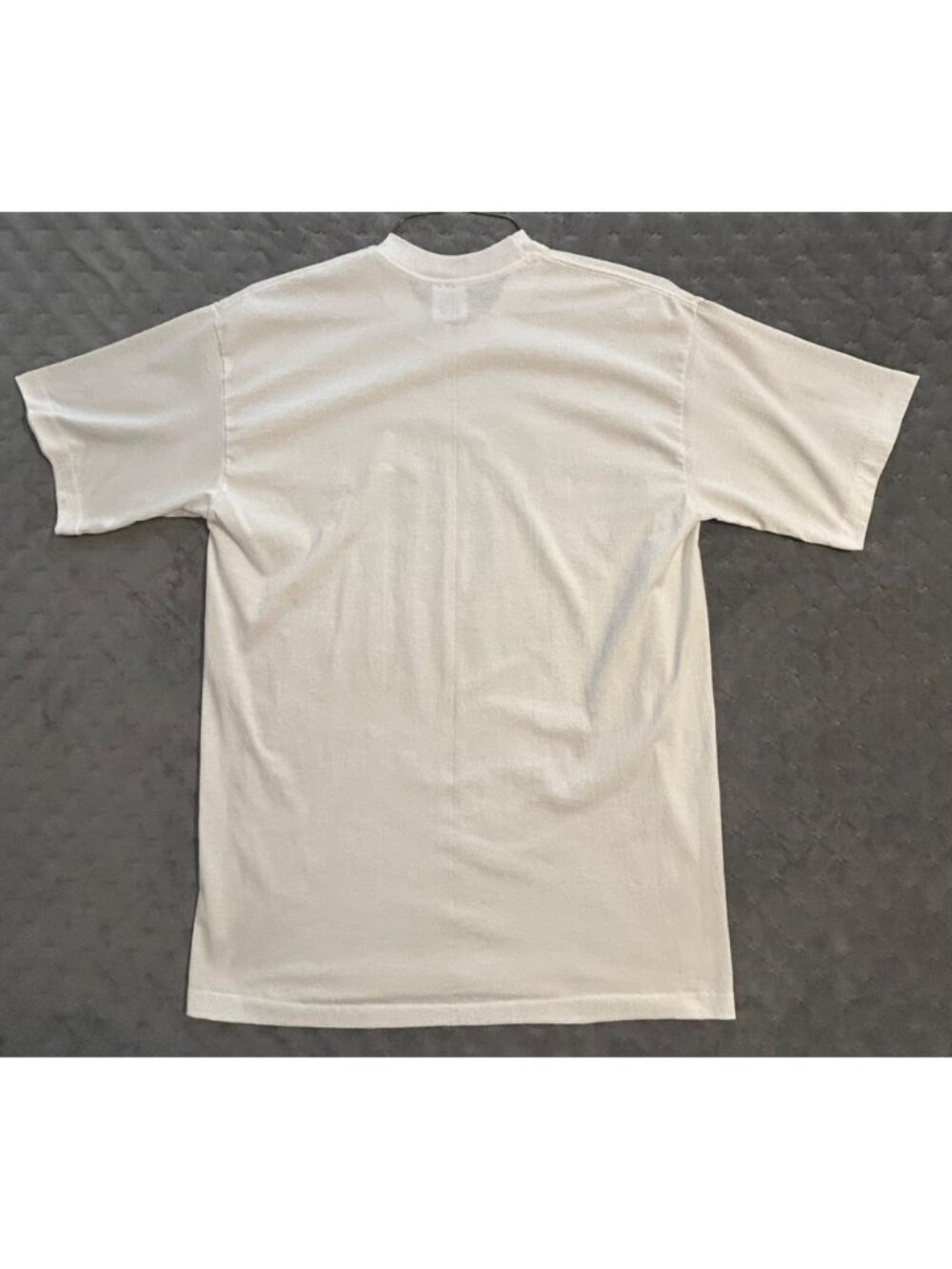 XL Vintage Graphic Single Stitch '90s Funny T-Shirt USA Streetwear Black White - Picture 8 of 8
